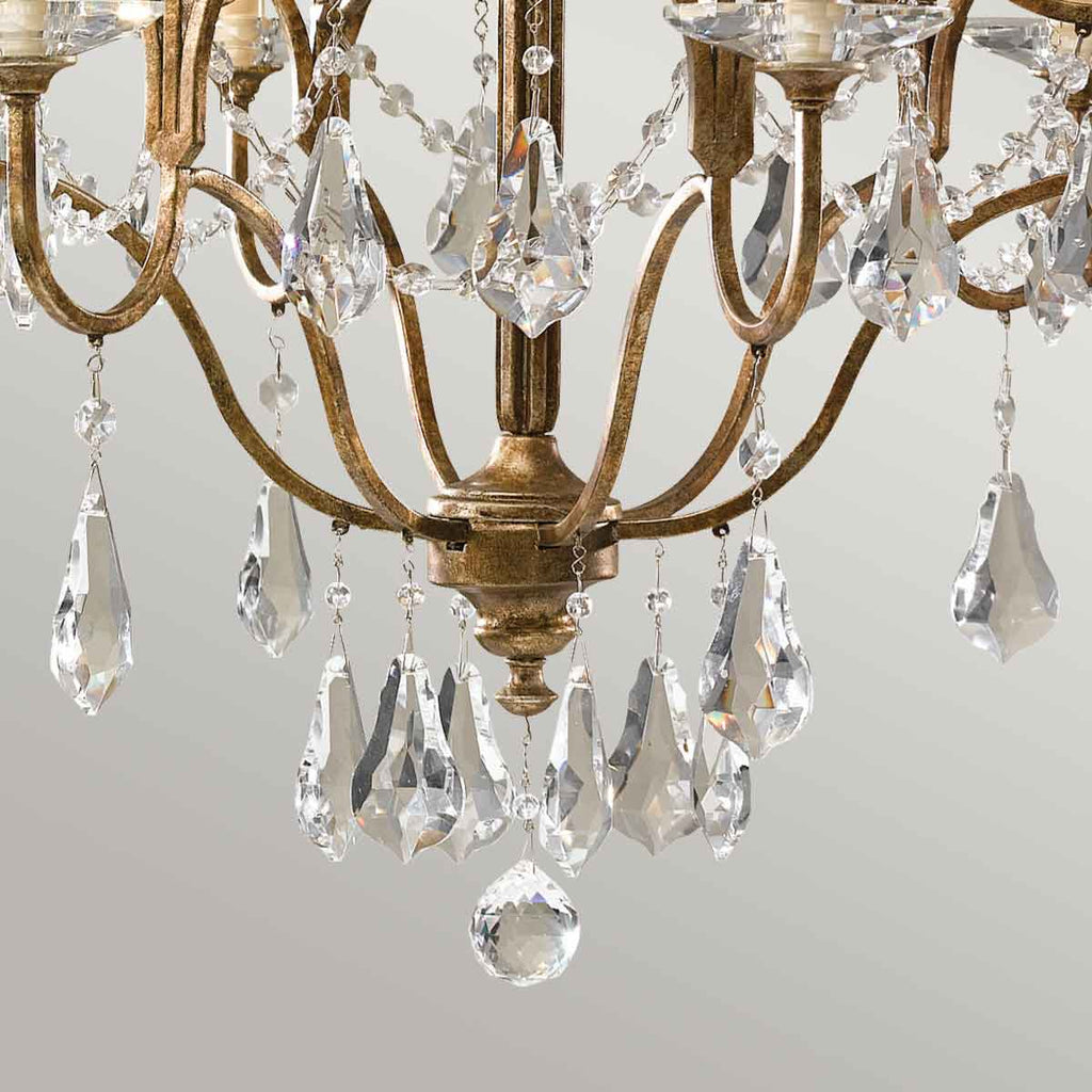 Pendelleuchte Valentina (bronzefarben) 6x - Elstead Lighting