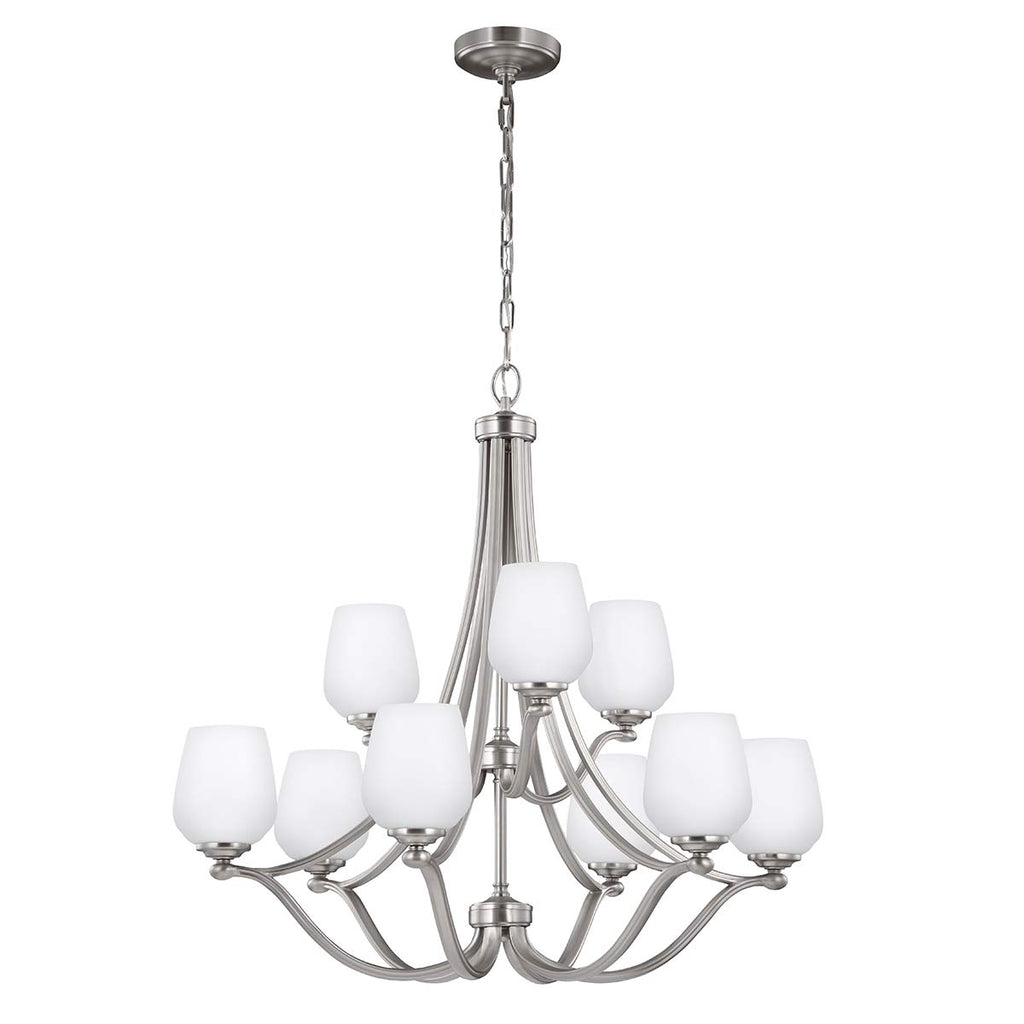 Pendelleuchte Vintner (Nickel) 9x - Elstead Lighting