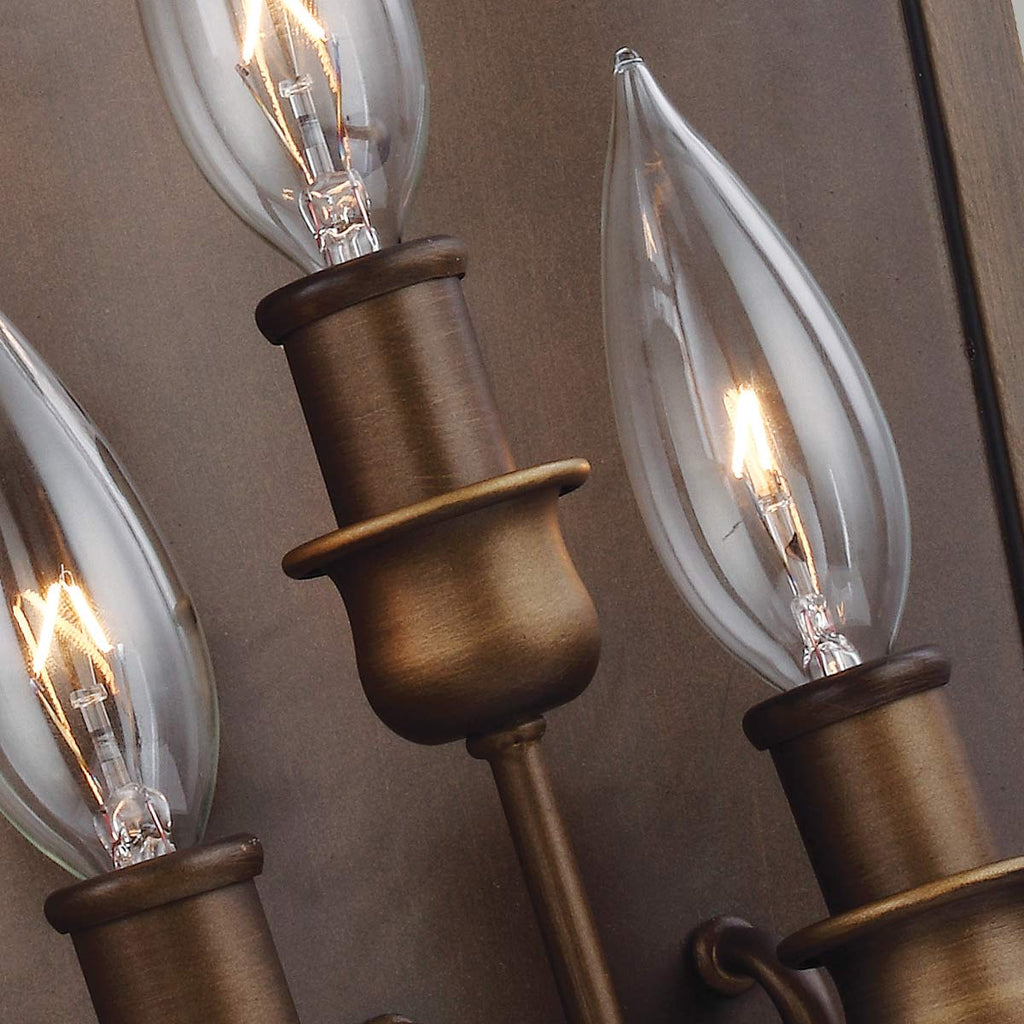 Wandleuchte Yarmouth (Nickel) 3x - Elstead Lighting