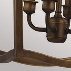 Pendelleuchte Yarmouth (messingfarben) 4x - Elstead Lighting