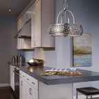 Pendelleuchte Zara (Brushed Steel) 4x - Elstead Lighting