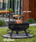 Multifunktionale Feuerschale 80cm BANDITO mit Grillrost 60cm
