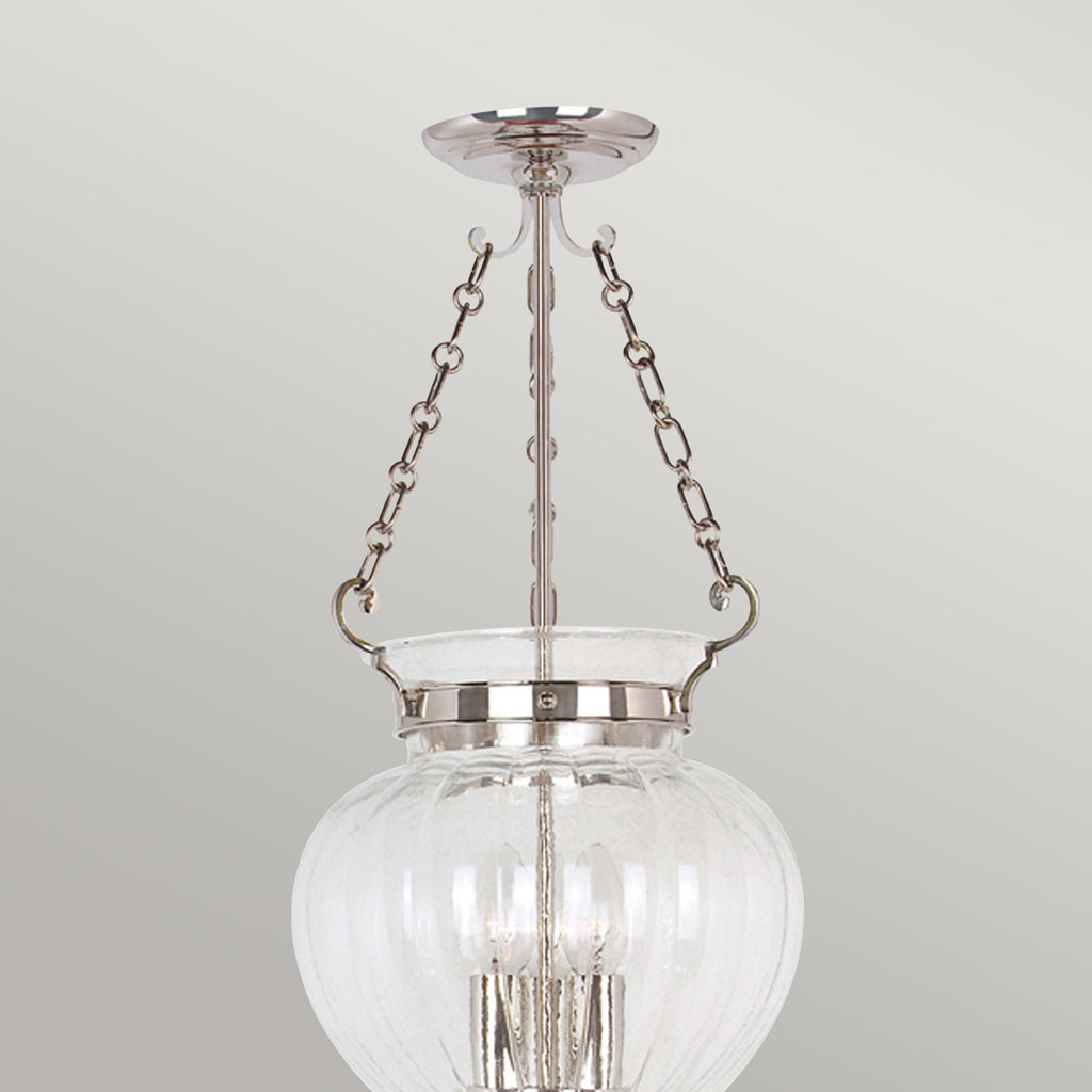 Pendelleuchte Finsbury Park (Nickel) 3x - Elstead Lighting