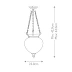 Pendelleuchte Finsbury Park (Nickel) 3x - Elstead Lighting