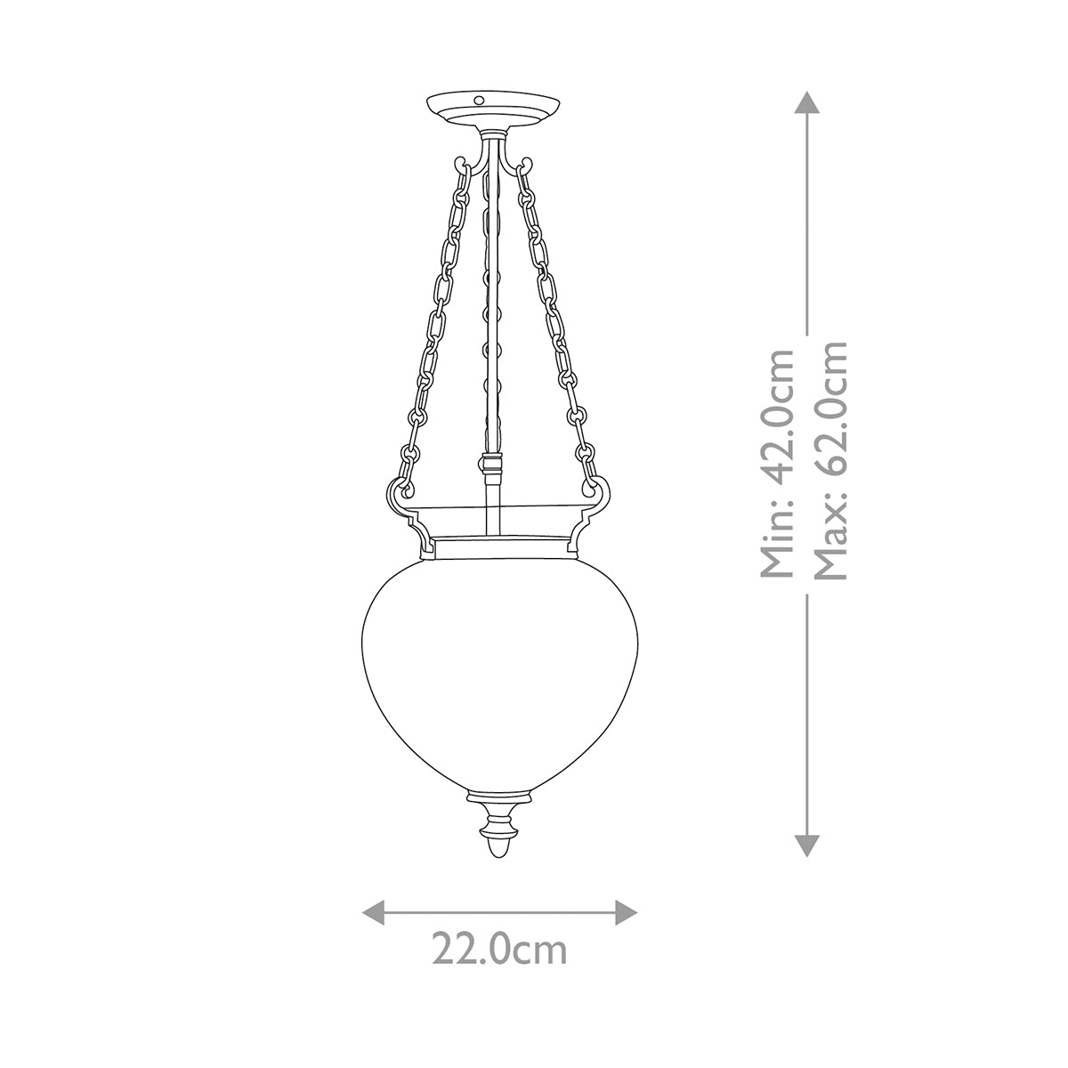 Pendelleuchte Finsbury Park (Nickel) 3x - Elstead Lighting