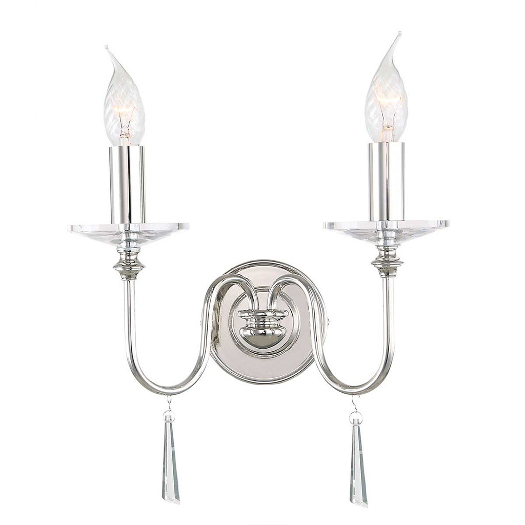 Wandleuchte Finsbury Park (Nickel) 2x - Elstead Lighting