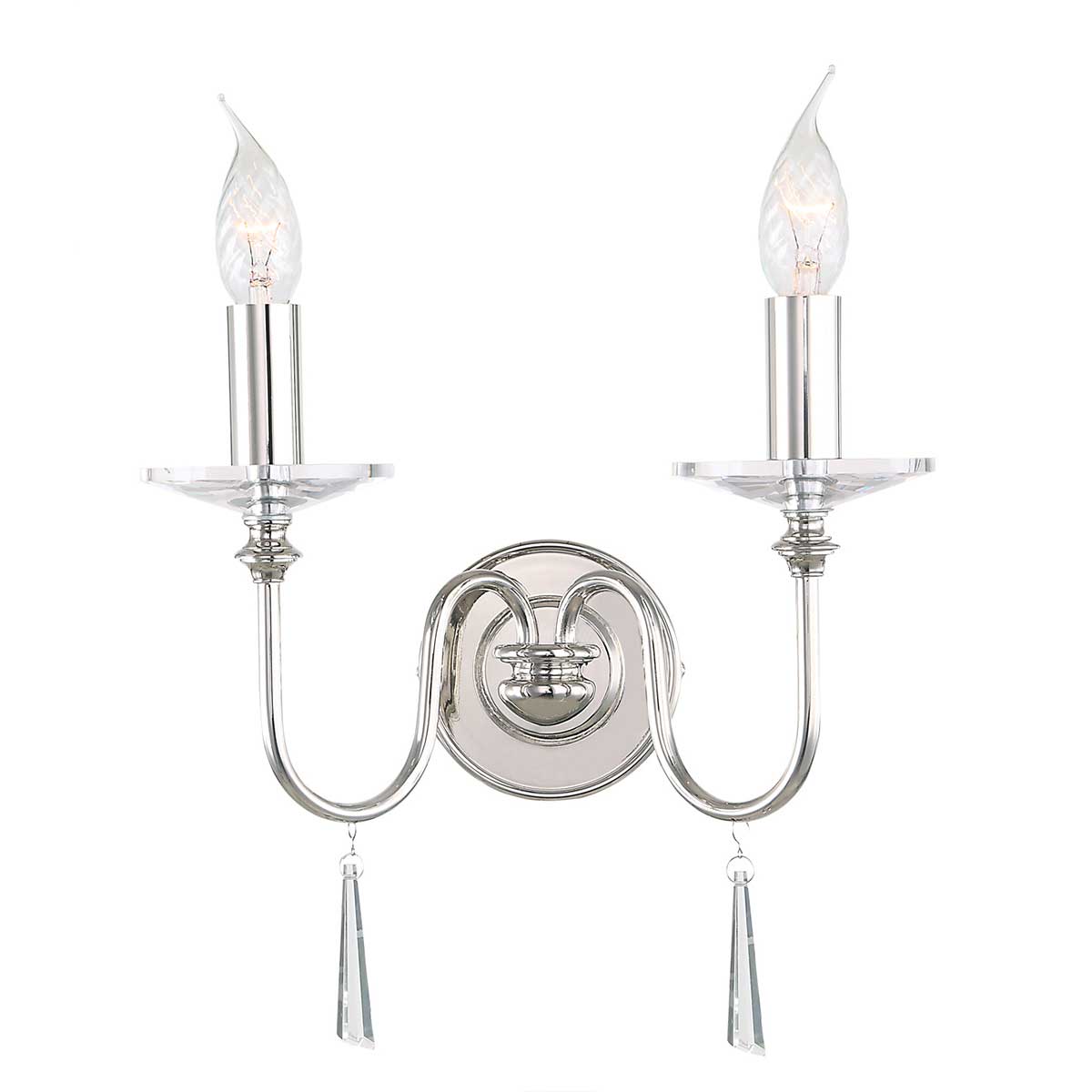 Wandleuchte Finsbury Park (Nickel) 2x - Elstead Lighting