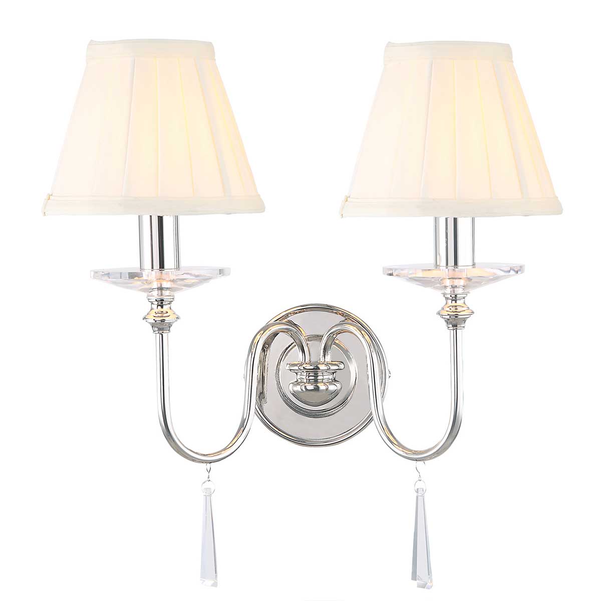 Wandleuchte Finsbury Park (Nickel) 2x - Elstead Lighting