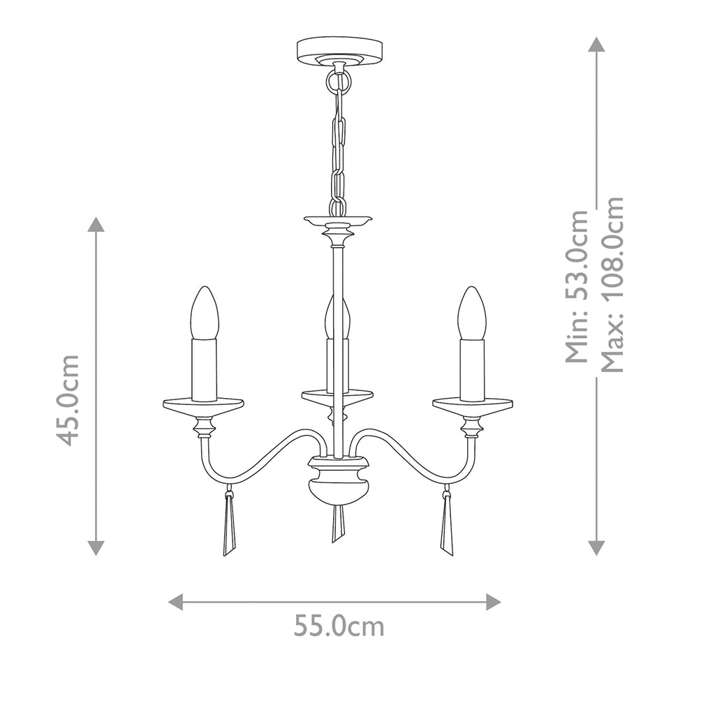 Pendelleuchte Finsbury Park (Nickel) 3x - Elstead Lighting