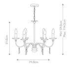 Pendelleuchte Finsbury Park (Nickel) 6x - Elstead Lighting