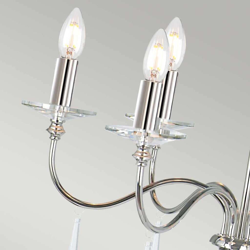 Pendelleuchte Finsbury Park (Nickel) 6x - Elstead Lighting