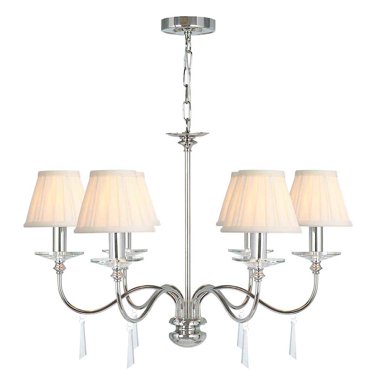 Pendelleuchte Finsbury Park (Nickel) 6x - Elstead Lighting