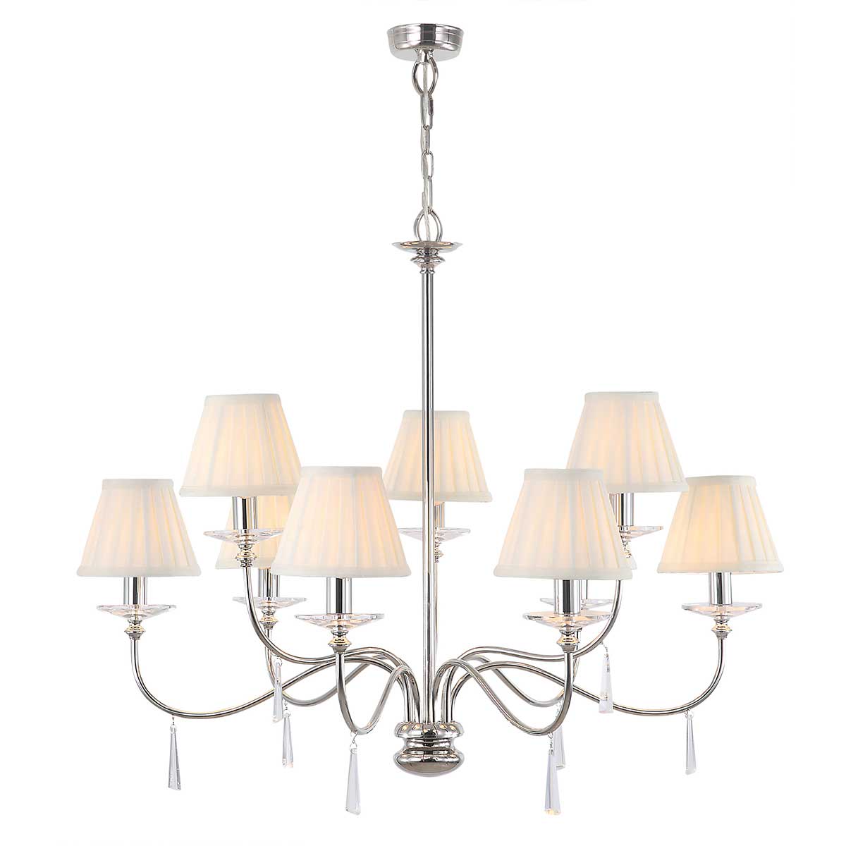 Pendelleuchte Finsbury Park (Nickel) 9x - Elstead Lighting