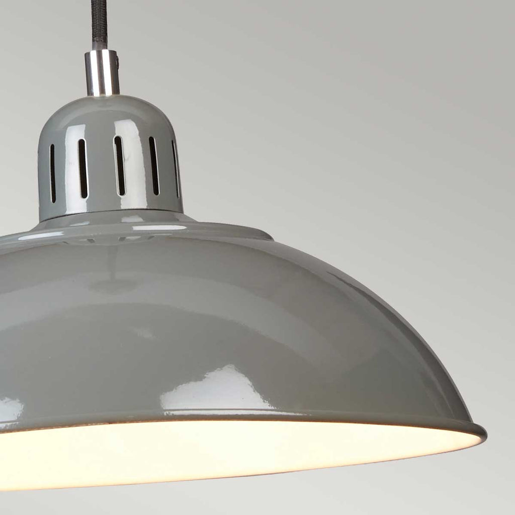 Pendelleuchte Franklin (grau) 1x - Elstead Lighting