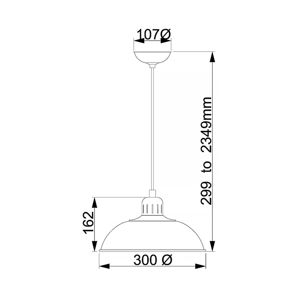 Pendelleuchte Franklin (Red) 1x - Elstead Lighting