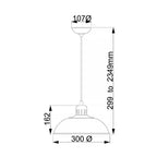 Pendelleuchte Franklin (Red) 1x - Elstead Lighting