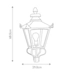 Außen-Stehleuchte Grampian (schwarz) 1x - Elstead Lighting