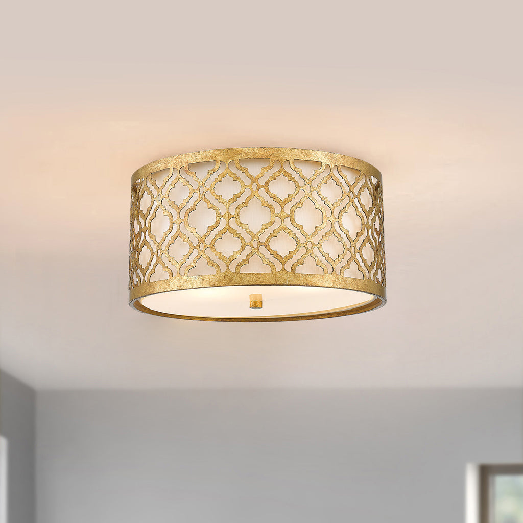 Deckenleuchte Arabella (goldfarben) 2x - Elstead Lighting