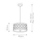 Pendelleuchte Arabella (goldfarben) 2x - Elstead Lighting