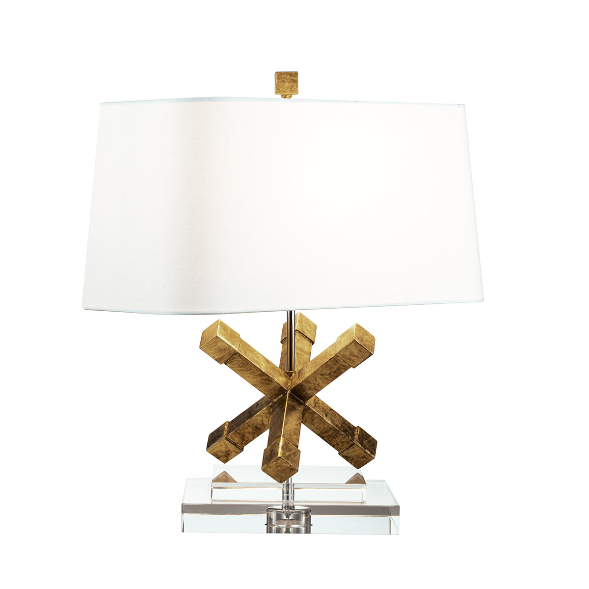 Tischleuchte Jackson Square (goldfarben) 1x - Elstead Lighting