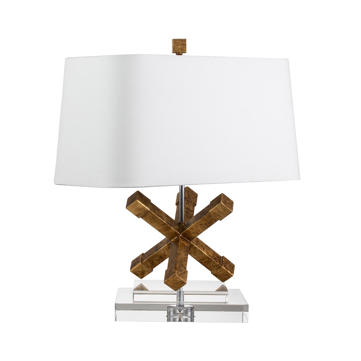 Tischleuchte Jackson Square (goldfarben) 1x - Elstead Lighting