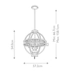 Pendelleuchte Lemuria (goldfarben) 3x - Elstead Lighting