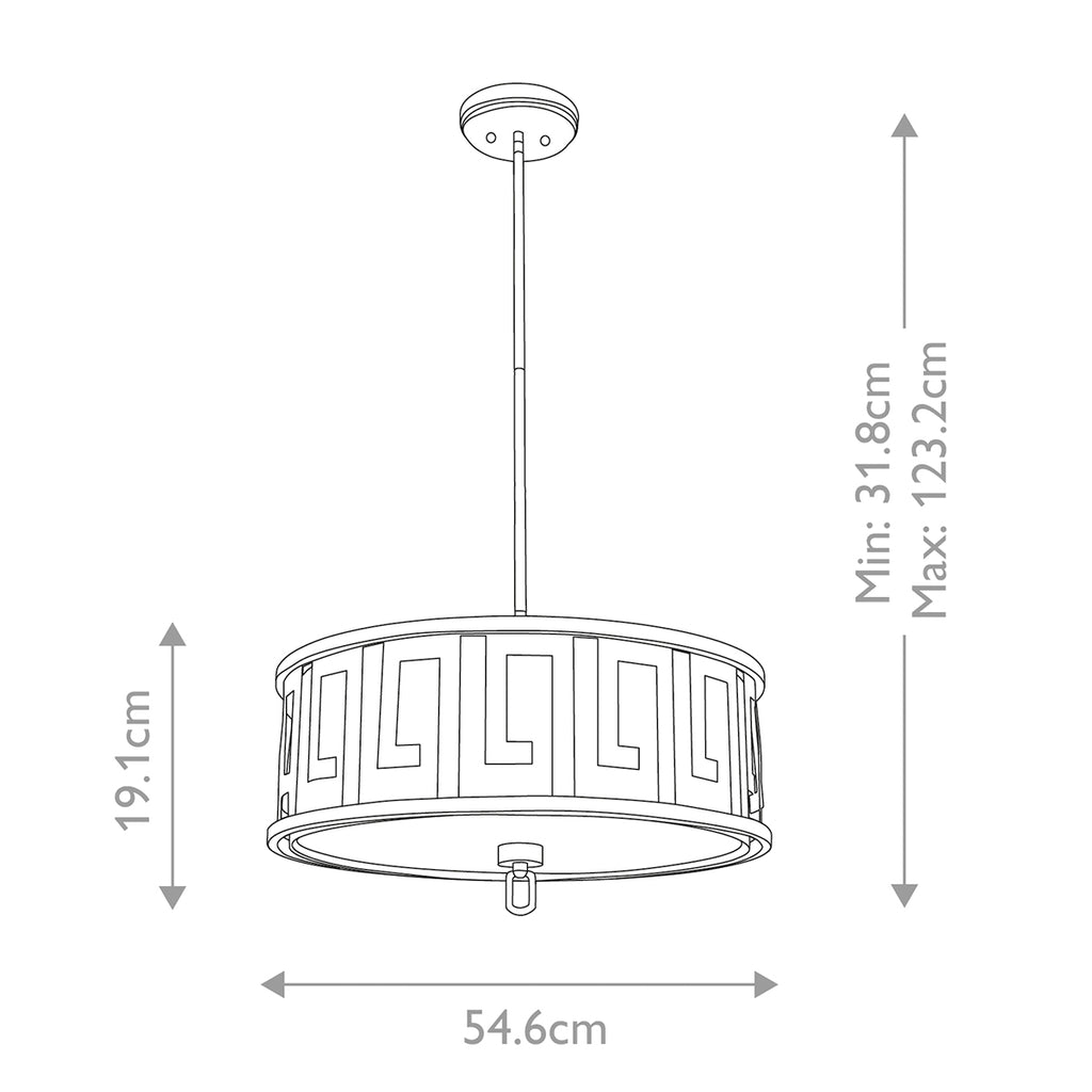 Pendelleuchte Lemuria (goldfarben) 3x - Elstead Lighting