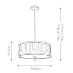 Pendelleuchte Lemuria (goldfarben) 3x - Elstead Lighting
