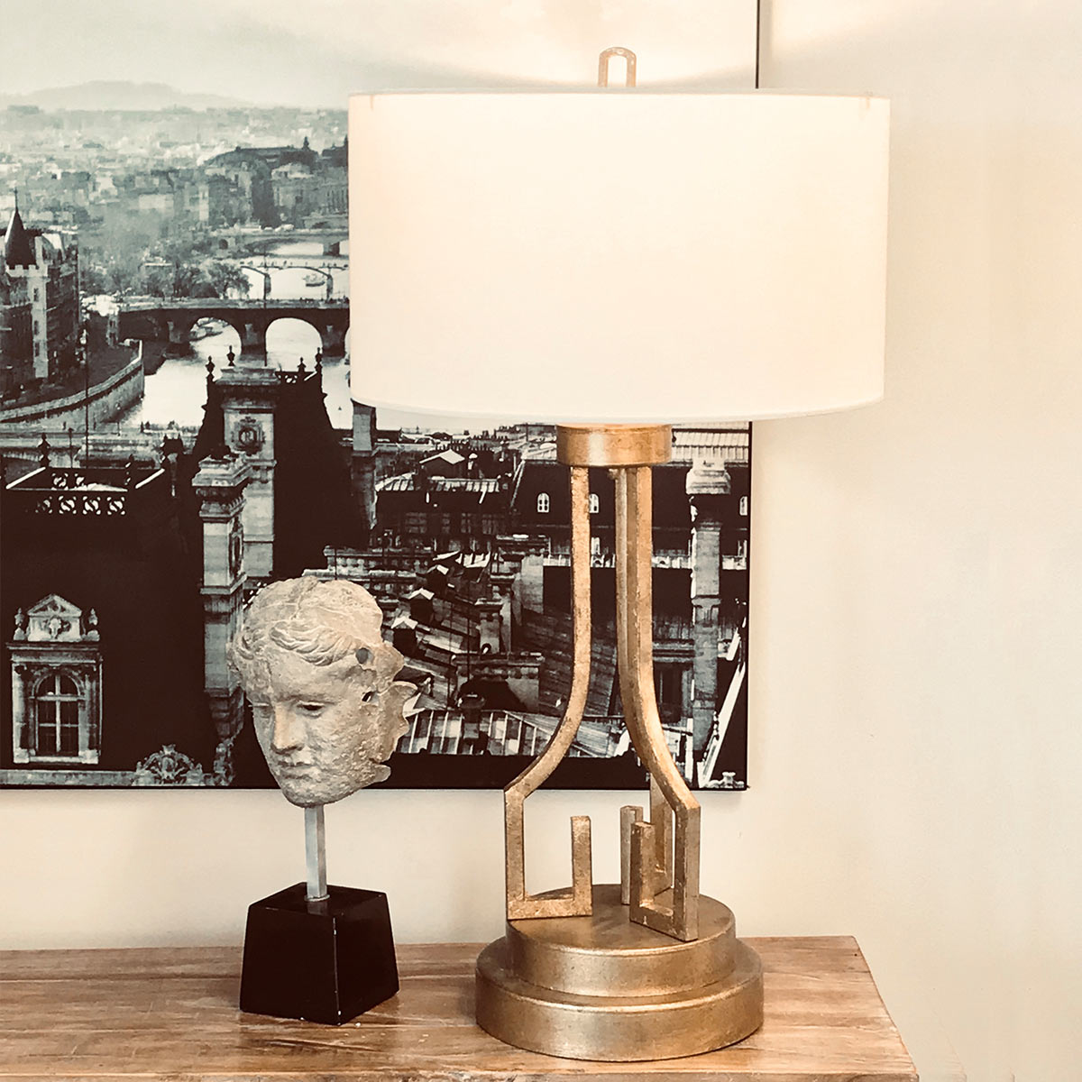 Tischleuchte Lemuria (goldfarben) 1x - Elstead Lighting