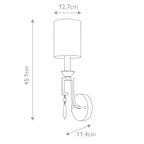 Wandleuchte Lemuria (Nickel) 1x - Elstead Lighting