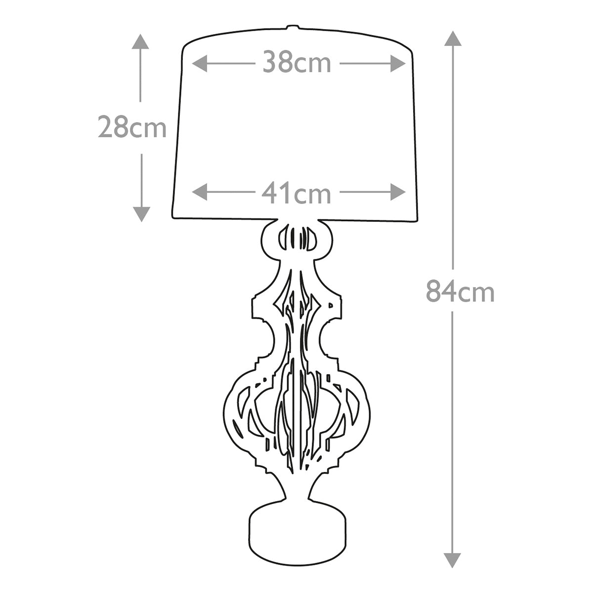 Tischleuchte Octavia (goldfarben) 1x - Elstead Lighting
