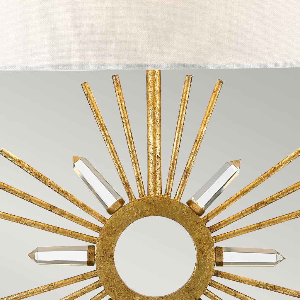 Tischleuchte Sun King (goldfarben) 1x - Elstead Lighting