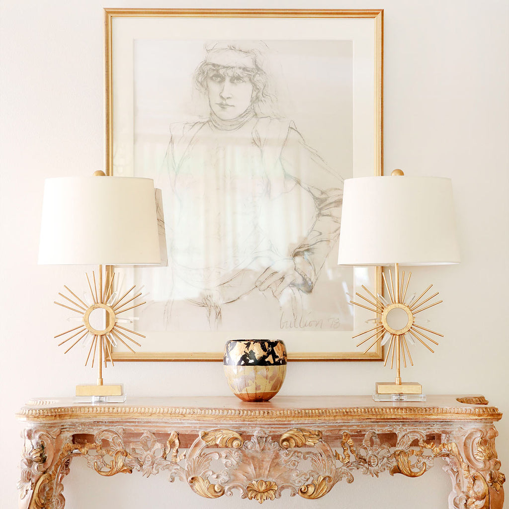 Tischleuchte Sun King (goldfarben) 1x - Elstead Lighting