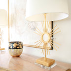 Tischleuchte Sun King (goldfarben) 1x - Elstead Lighting