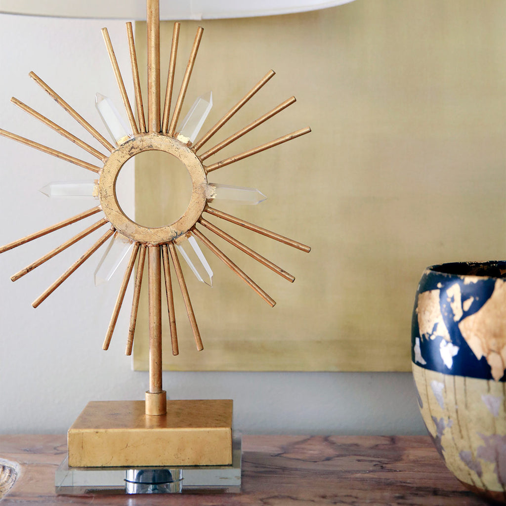 Tischleuchte Sun King (goldfarben) 1x - Elstead Lighting