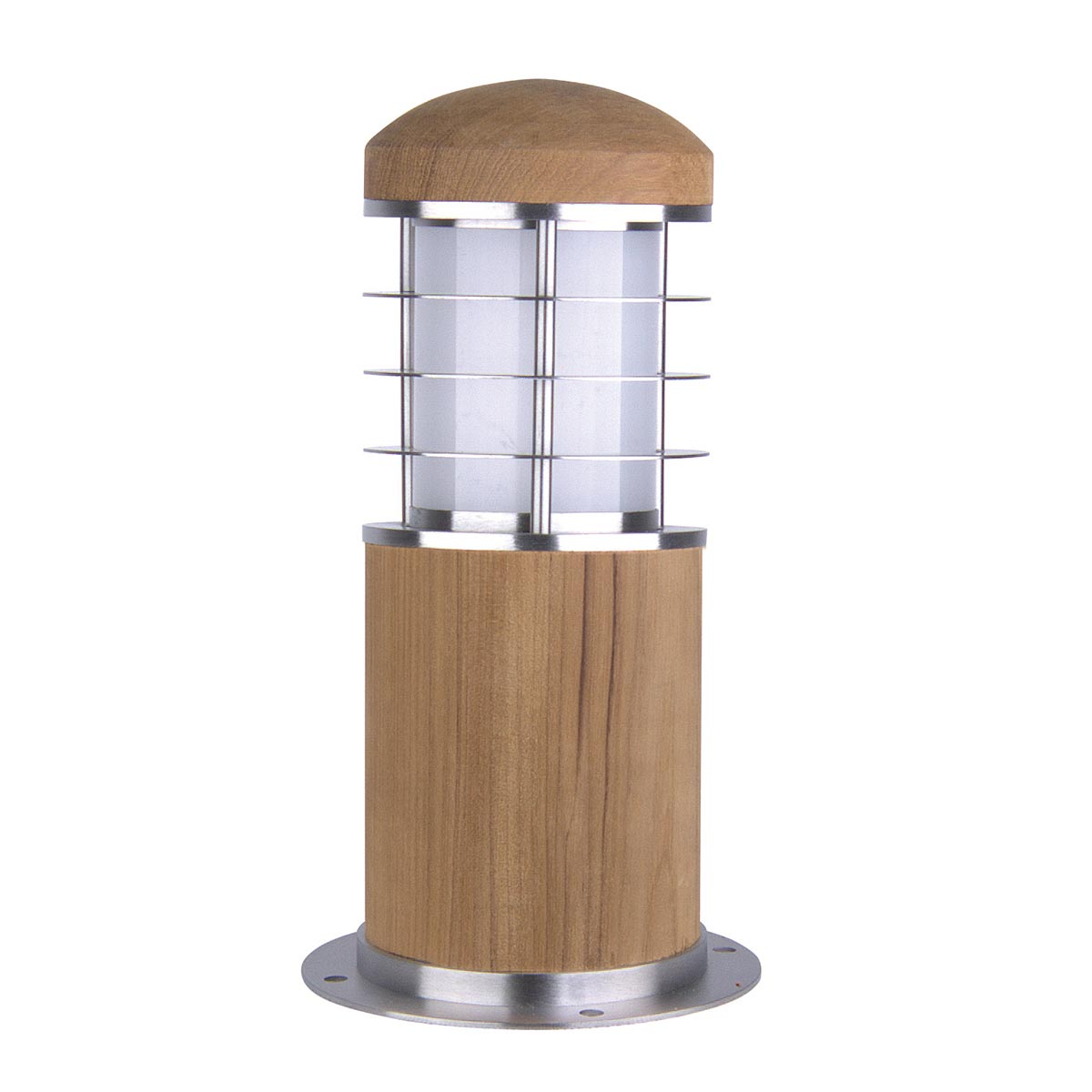 Außen-Sockelleuchte Poole (Teak and Stainless Steel) 1x - Elstead Lighting