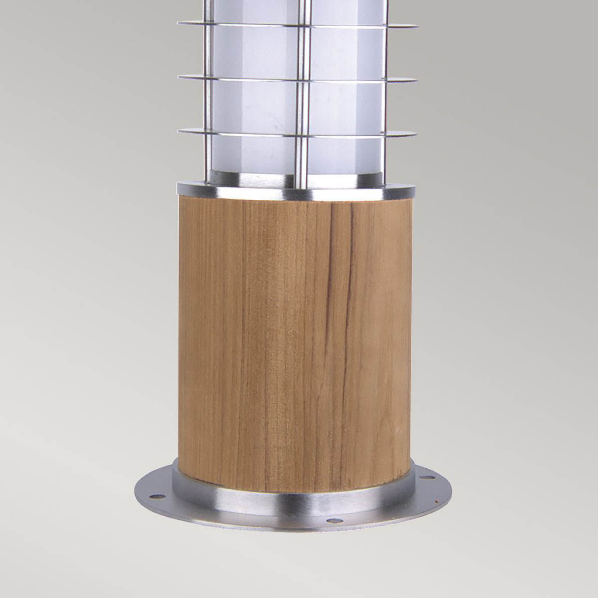 Außen-Sockelleuchte Poole (Teak and Stainless Steel) 1x - Elstead Lighting