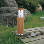 Außen-Sockelleuchte Poole (Teak and Stainless Steel) 1x - Elstead Lighting