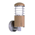 Außen-Wandleuchte Poole (Teak and Stainless Steel) 1x - Elstead Lighting