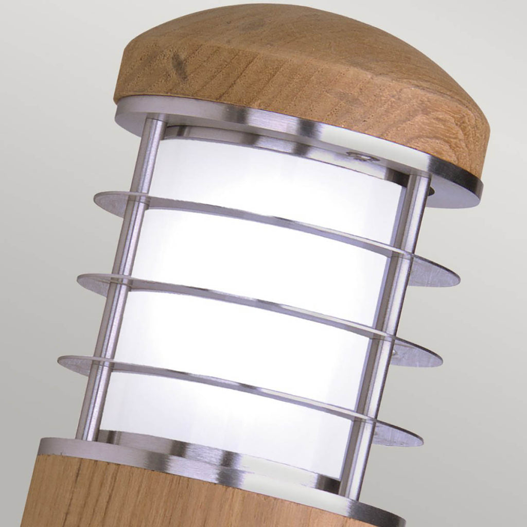 Außen-Wandleuchte Poole (Teak and Stainless Steel) 1x - Elstead Lighting