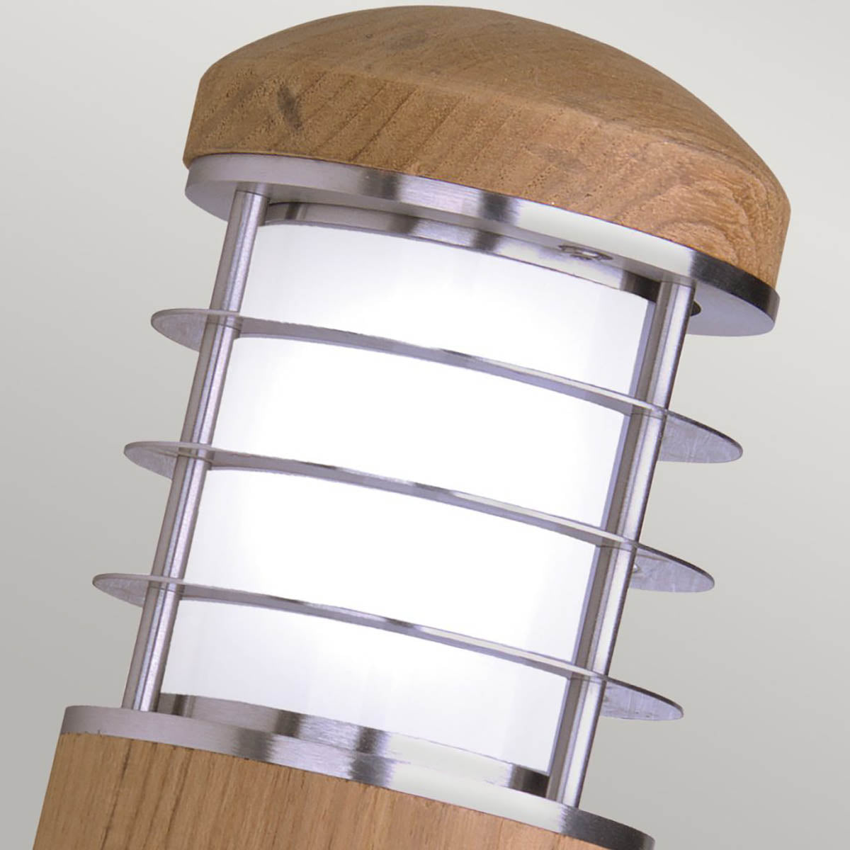 Außen-Wandleuchte Poole (Teak and Stainless Steel) 1x - Elstead Lighting