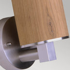 Außen-Wandleuchte Poole (Teak and Stainless Steel) 1x - Elstead Lighting
