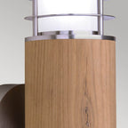 Außen-Wandleuchte Poole (Teak and Stainless Steel) 1x - Elstead Lighting