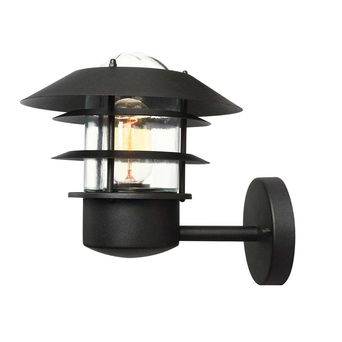 Außen-Wandleuchte Helsingor (schwarz) 1x - Elstead Lighting