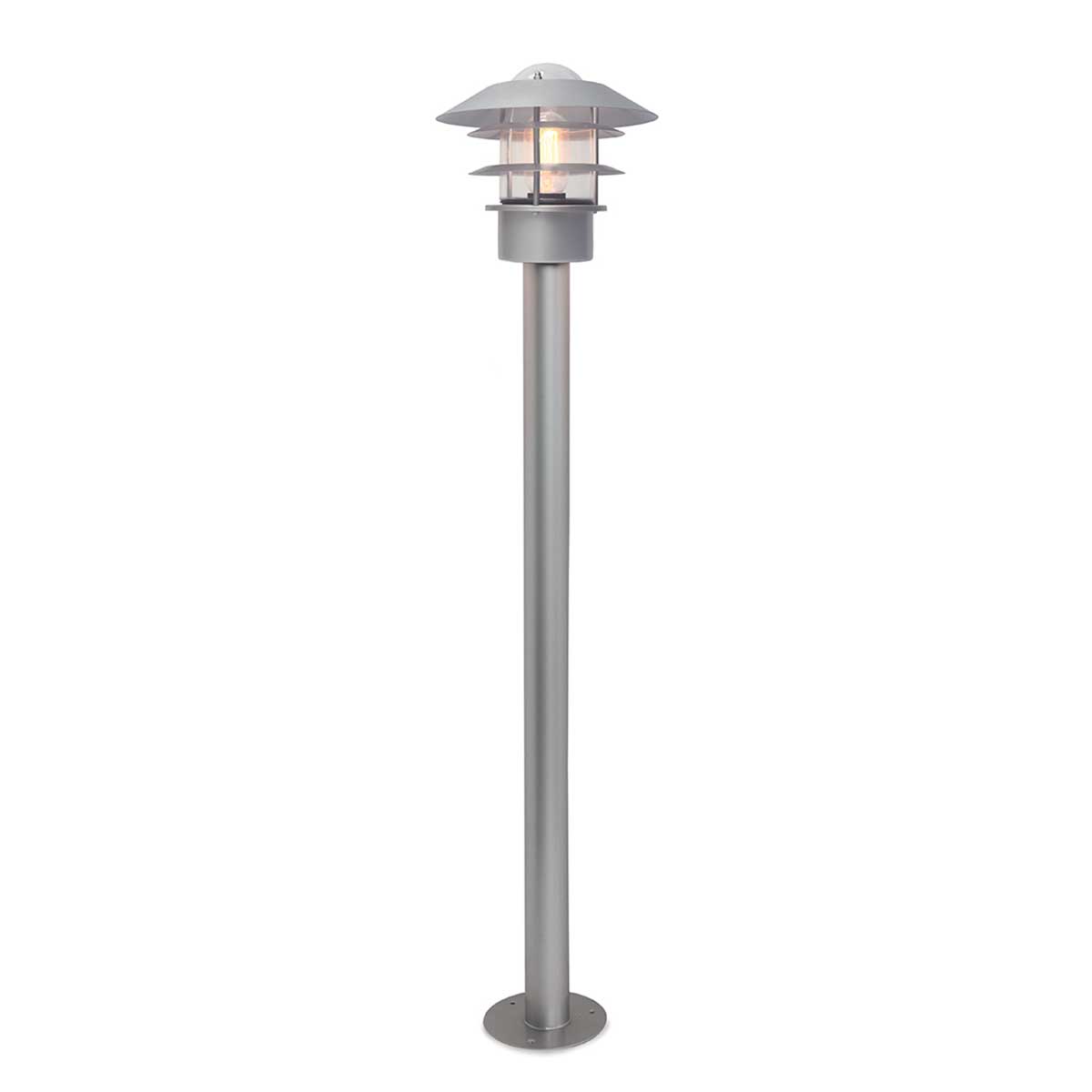 Außen-Stehleuchte Helsingor (silberfarben) 1x - Elstead Lighting