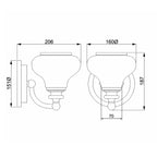 Bad-Wandleuchte Ainsley (verchromt) 1x - Elstead Lighting