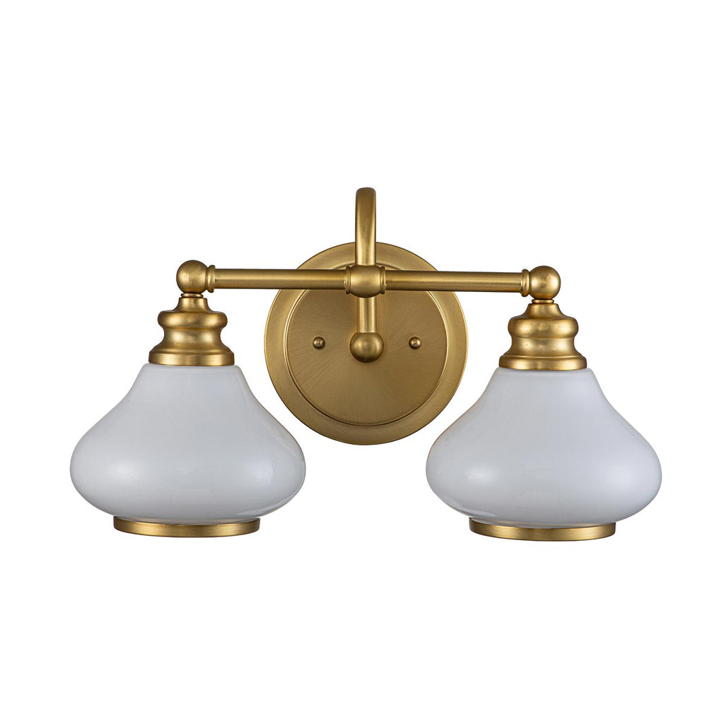 Bad-Wandleuchte Ainsley (messingfarben) 2x - Elstead Lighting
