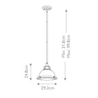 Pendelleuchte Amelia (verchromt) 1x - Elstead Lighting