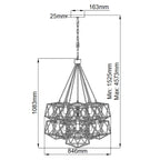 Pendelleuchte Astrid (bronzefarben) 11x - Elstead Lighting
