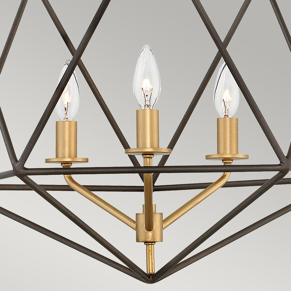 Pendelleuchte Astrid (bronzefarben) 3x - Elstead Lighting